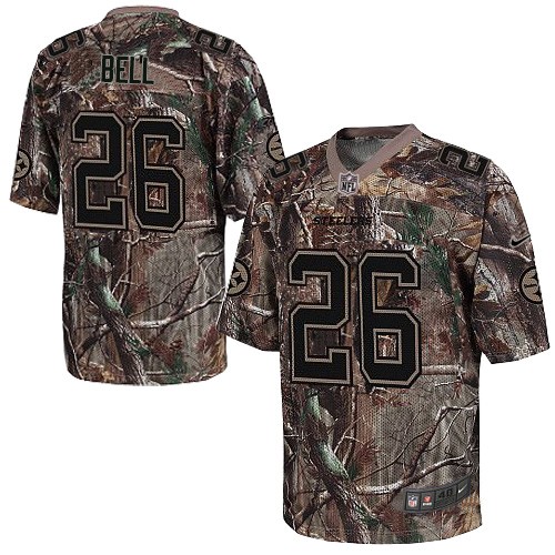 Men's Elite Le'Veon Bell Nike Jersey Camo - #26 Realtree NFL Pittsburgh Steelers